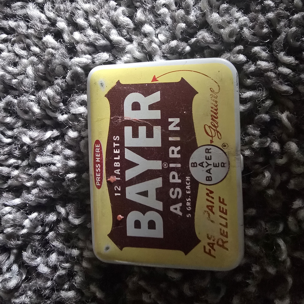Yellow Aspirin Tin